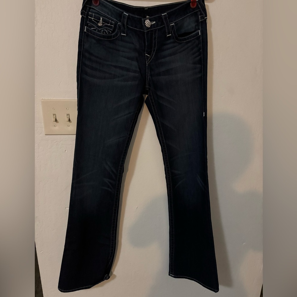 True Religion Women's Dark Blue Boot Cut Jeans